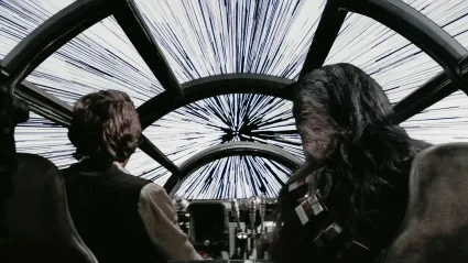 Han Solo and Chewbacca Millennium Falcon A New Hope