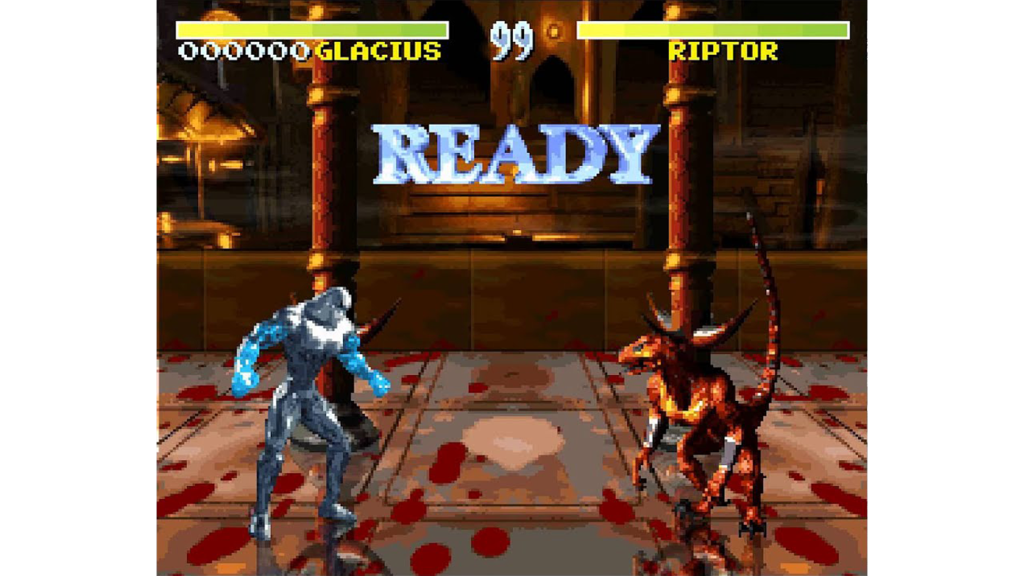 A screenshot from Killer Instinct on the SNES.
