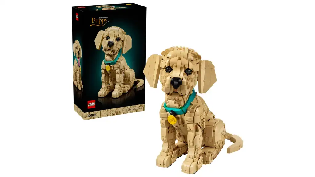 LEGO golden retriever puppy set