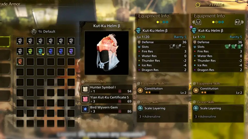 Monster Hunter Wilds transcending armor to give it more upgrade levels and deco slots