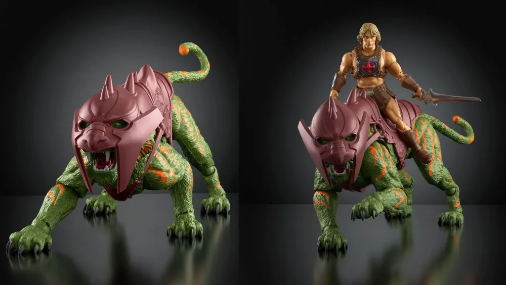Masters of the Universe Chronicles Action Figures of He-Man riding Battle Cat