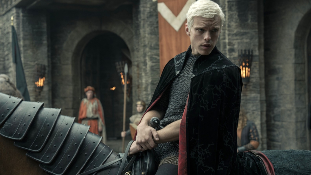 Prince Aerion Targaryen on horseback in A Knight of the Seven Kingdoms