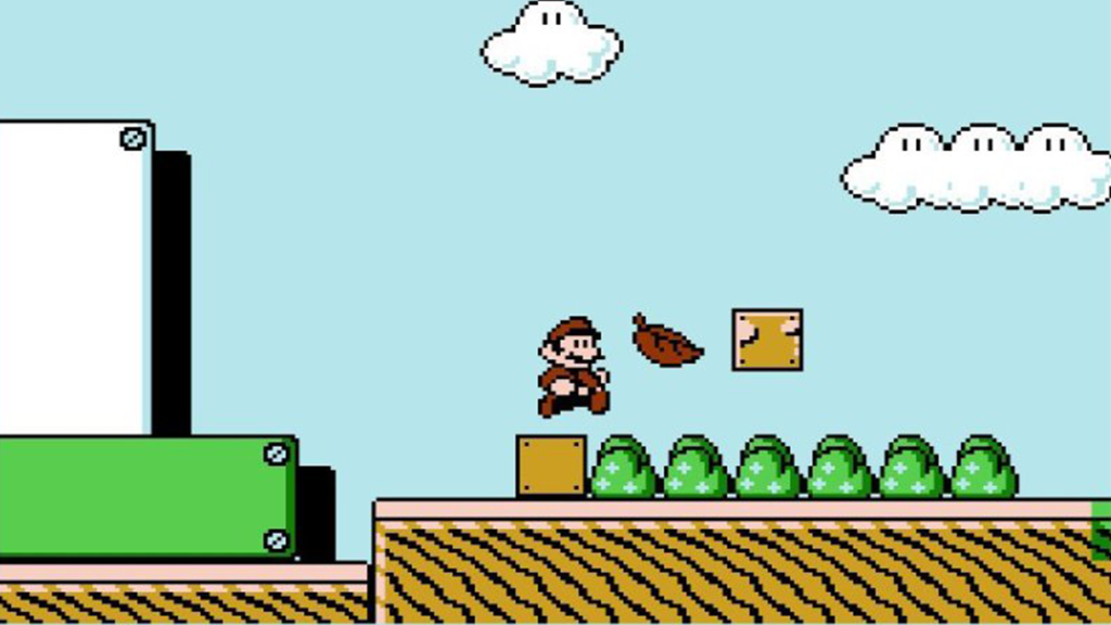 A screenshot from Super Mario Bros. 3.