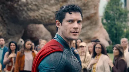 Superman looking confused by Jor El message