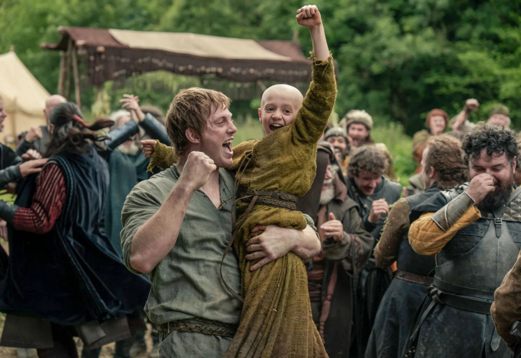 Dunk and Egg celebrating in A Knight of the Seven Kingdoms