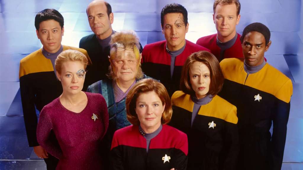 The cast of Star Trek: Voyager