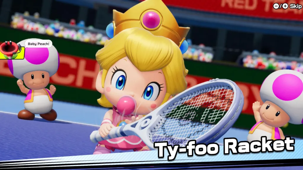 Baby Peach with Ty-foo Racket