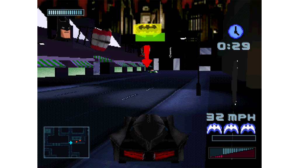 A screenshot from Batman: Gotham City Racer (2001)