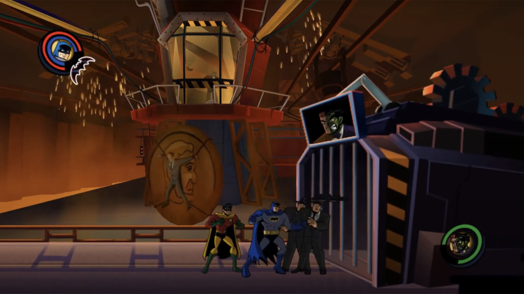 A screenshot from Batman: The Brave and the Bold - The Videogame (2010)