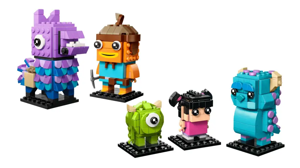 BrickHeadz Monsters.inc and Fortnite LEGO sets