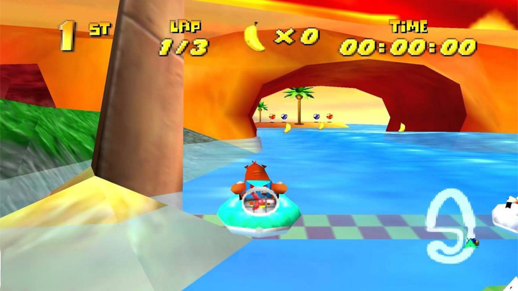 A screenshot from Diddy Kong Racing.