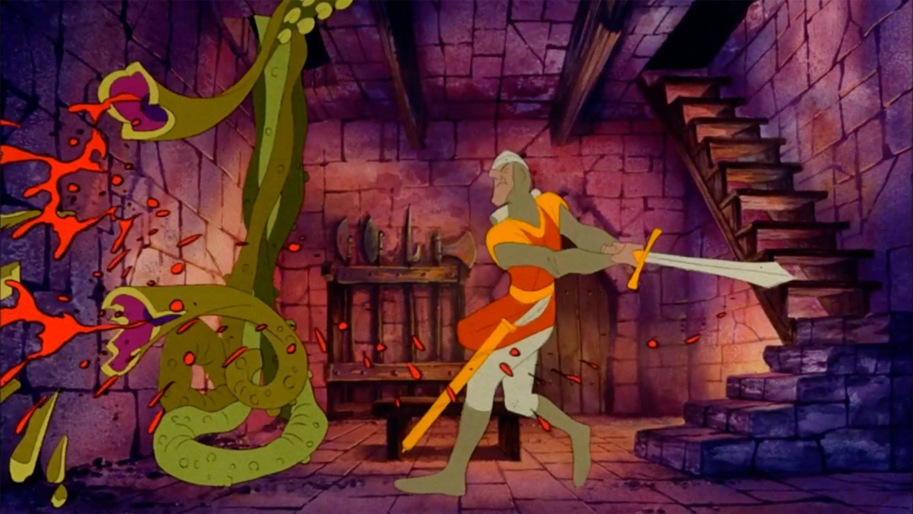 A screenshot from Dragon's Lair.