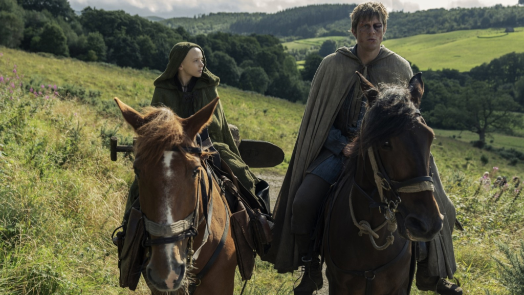Egg and Dunk riding horses in the Knight of the Seven Kingdoms Season 1 finale