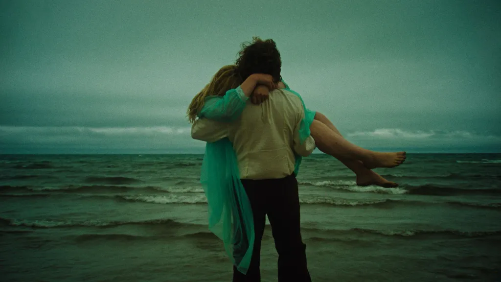 Grace Glowicki as Diana and Ben Petrie as Homer in Honey Bunch