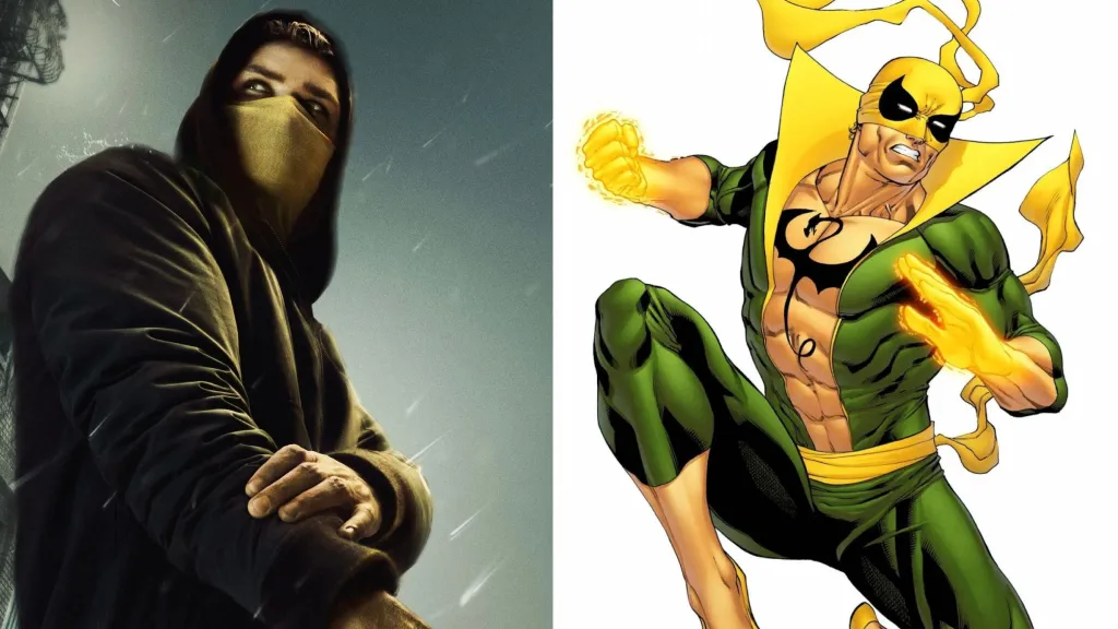 Iron Fist superhero suit comparison MCU vs comic books