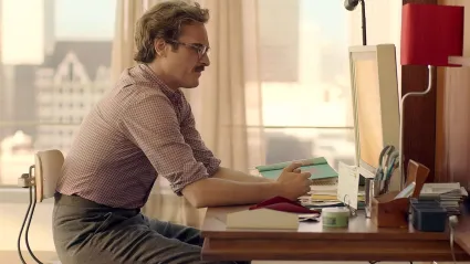 Joaquin Phoenix in sci-fi movie Her