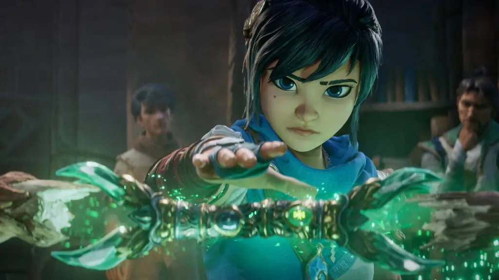 Kena fusing together a new staff in Kena Scars of Kosmora.