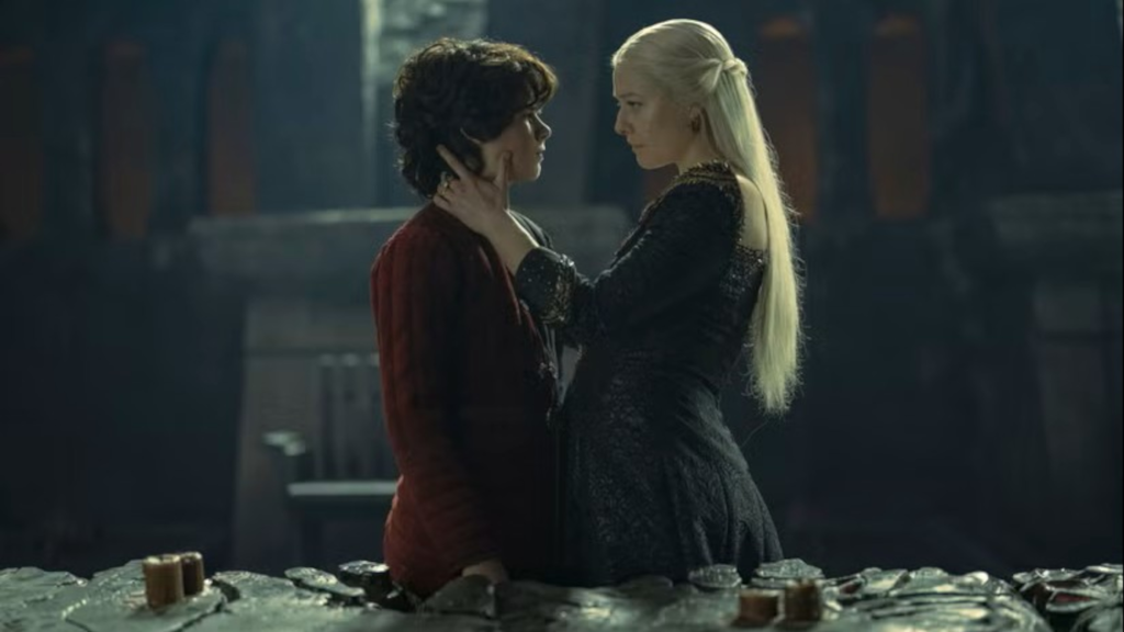 Lucerys and Rhaenyra in House of the Dragon