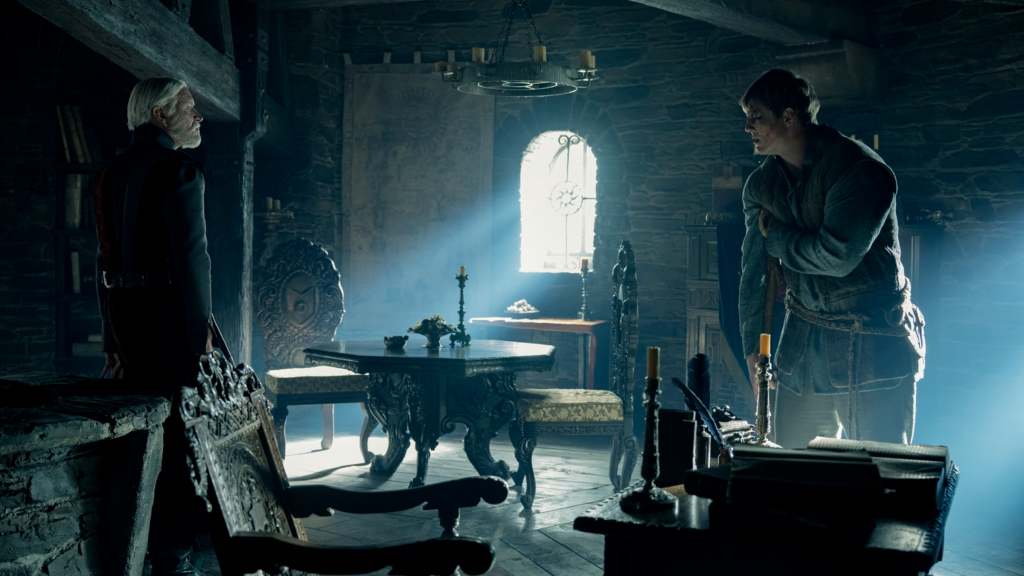 Maekar Targaryen (Sam Spruell) and Dunk (Peter Claffey) in A Knight of the Seven Kingdoms Season 1 finale