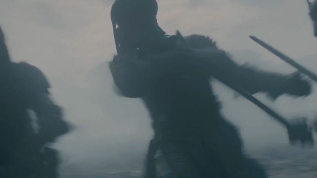 Maekar Targaryen with his mace in A Knight of the Seven Kingdoms Episode 5