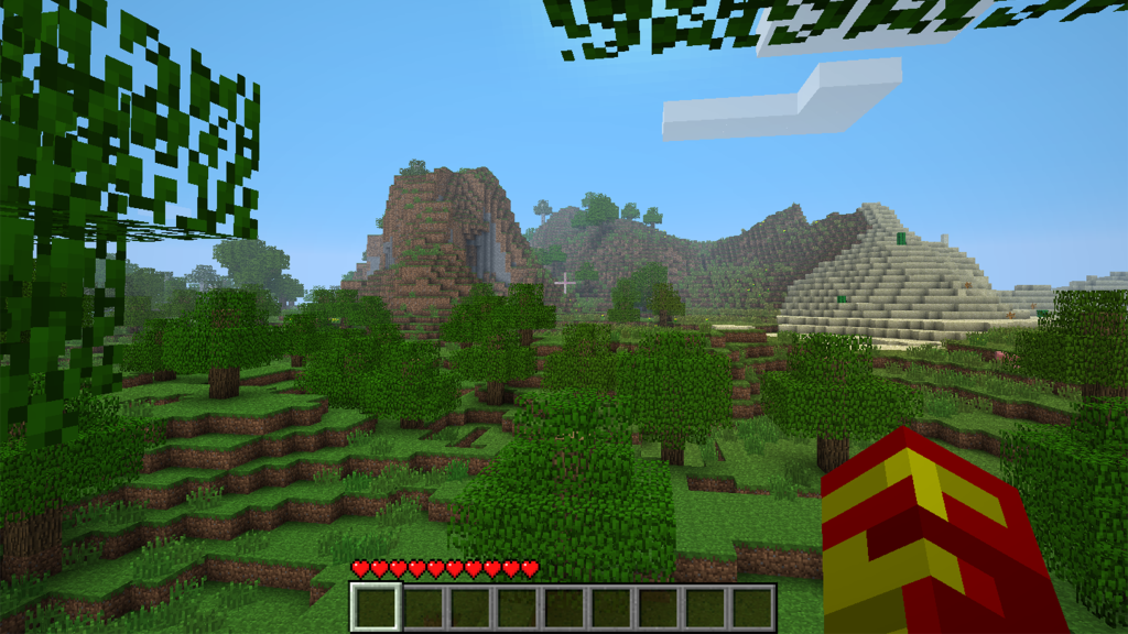 A screenshot from the Minecraft Beta.