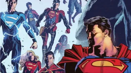 The Superman family together and ready for battle