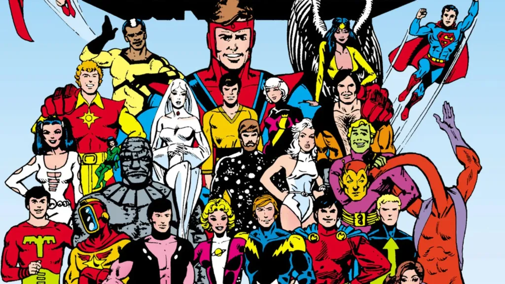 The old school Legion of SUperheroes