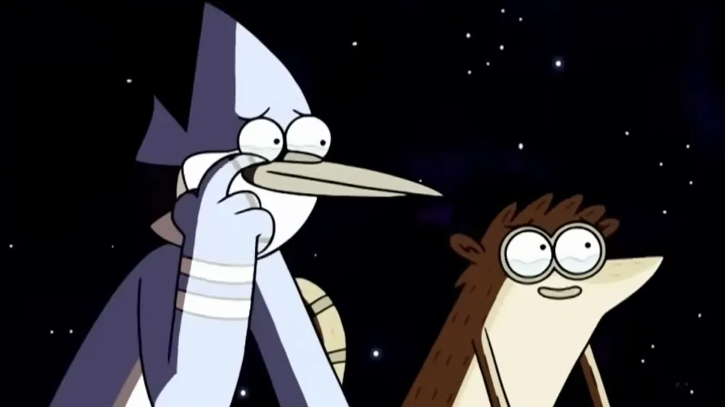 Mordecai and Rigby in Regular Show A Regular Epic Final Battle