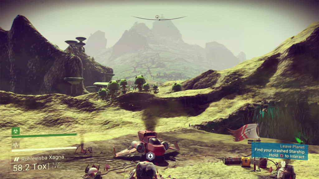 A screenshot from No Man’s Sky.