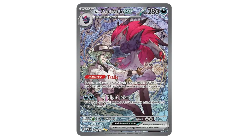 N's Zoroark ex Special Illustration Rare Pokemon TCG