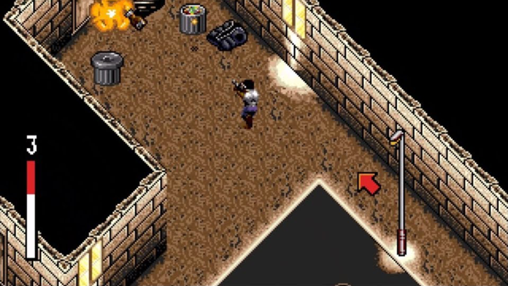 A screenshot from Predator 2 (1992).