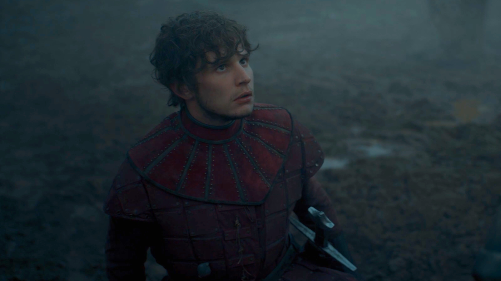 Raymun Fossoway being knighted in A Knight of the Seven Kingdoms