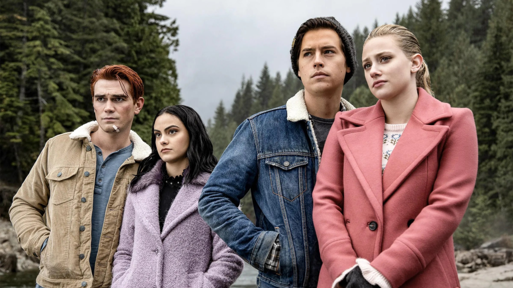 Archie, Veronica, Jughead, and Betty in Riverdale