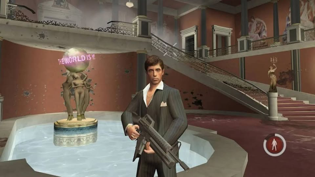 A screenshot from Scarface: The World is Yours.
