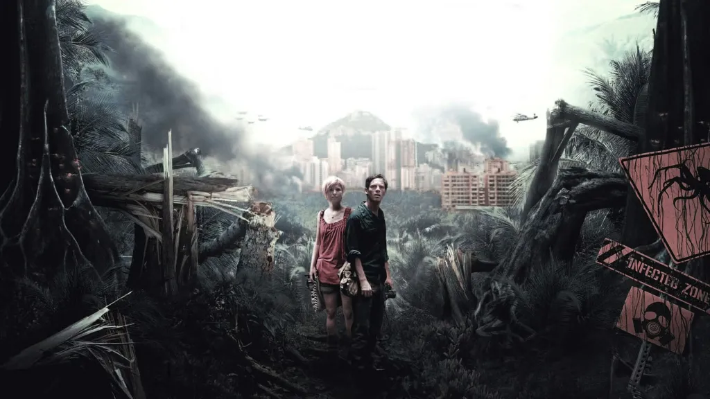 Scoot McNairy and Whitney Able in Monsters