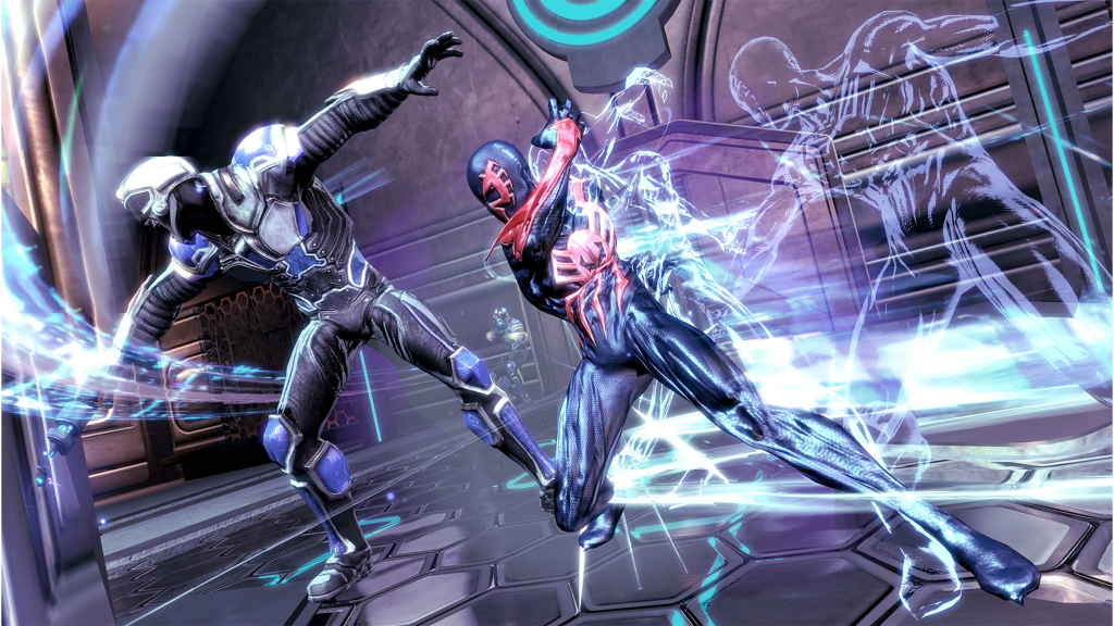 A screenshot from Spider-Man: Shattered Dimensions.