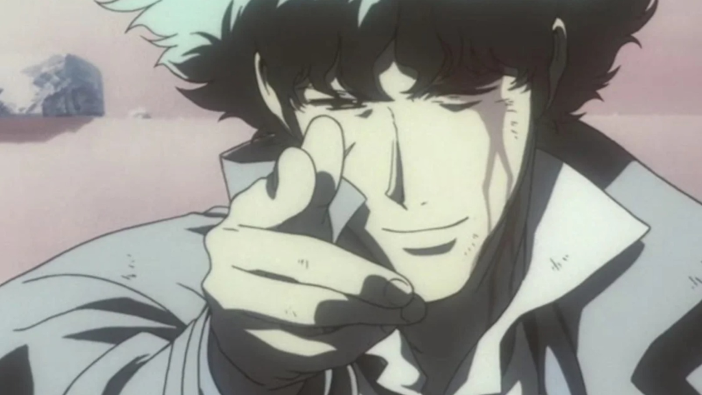 Spike Spiegel in the final episode of Cowboy Bebop