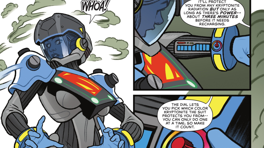 Supergirl with Anti-Kryptonite Suit