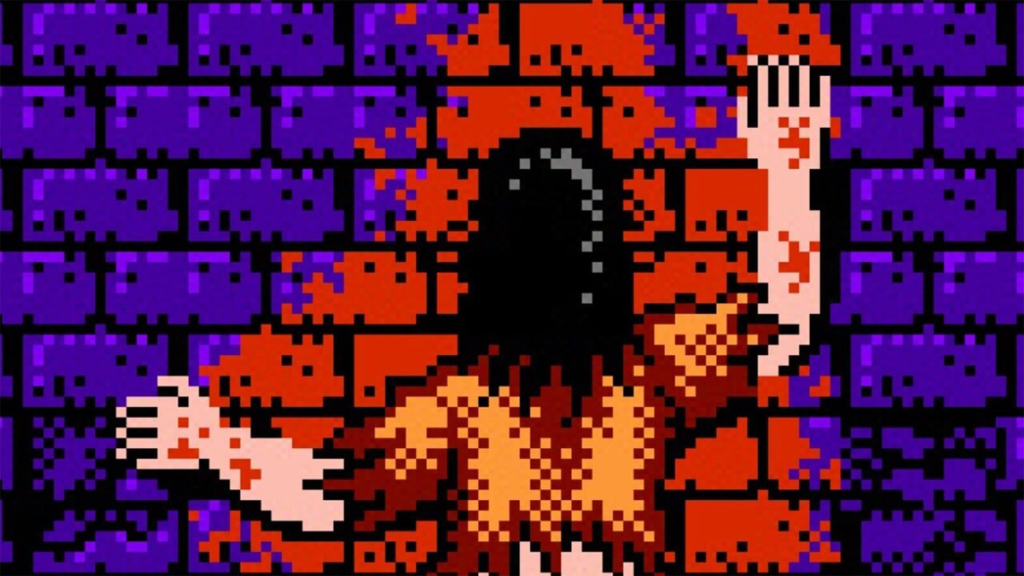 A screenshot from Sweet Home on the Nintendo Famicom.