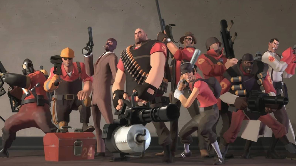 Promotional art for Team Fortress Two.