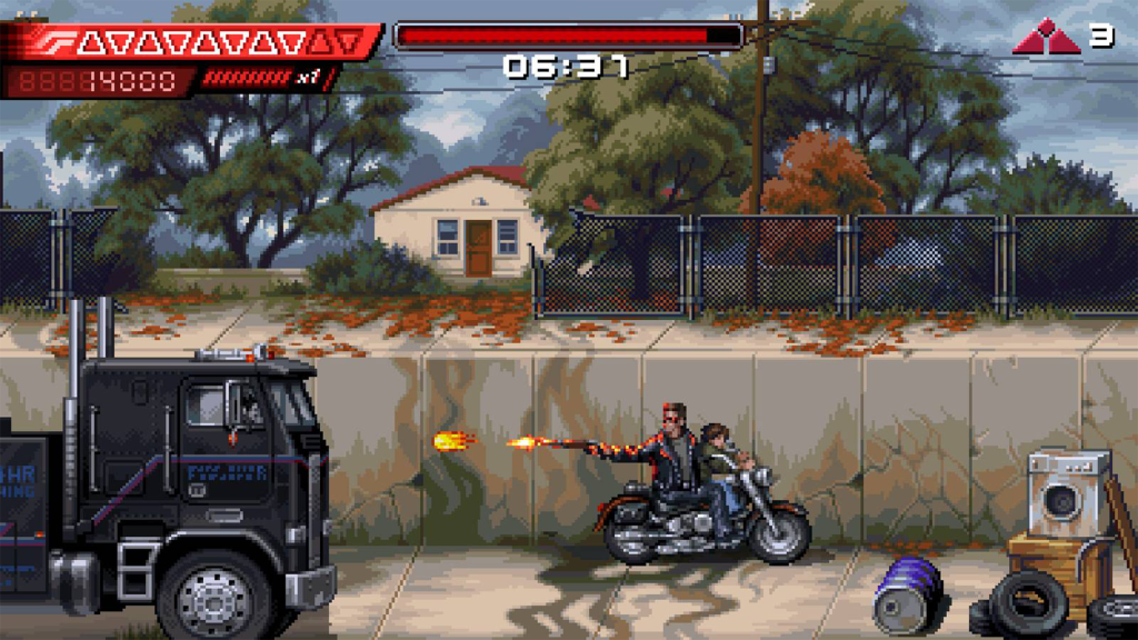 A screenshot from Terminator 2D - No Fate.