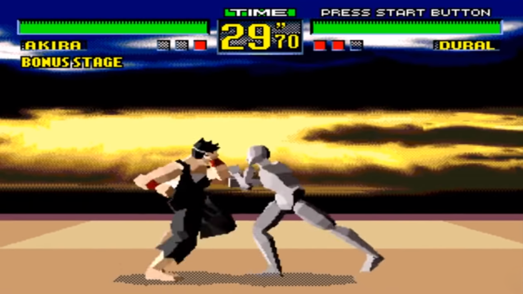 A screenshot from Virtua Fighter (1993)