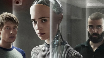 The poster for Ex-Machina (2014)