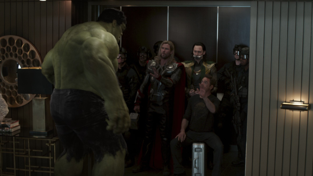 Mark Ruffalo as the Hulk with the other Avengers in Avengers: Endgame (2019)