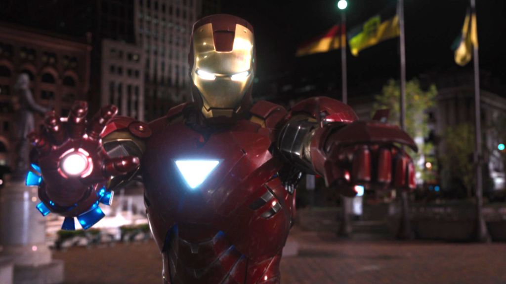 Iron Man in the Mark VI suit in The Avengers (2012)