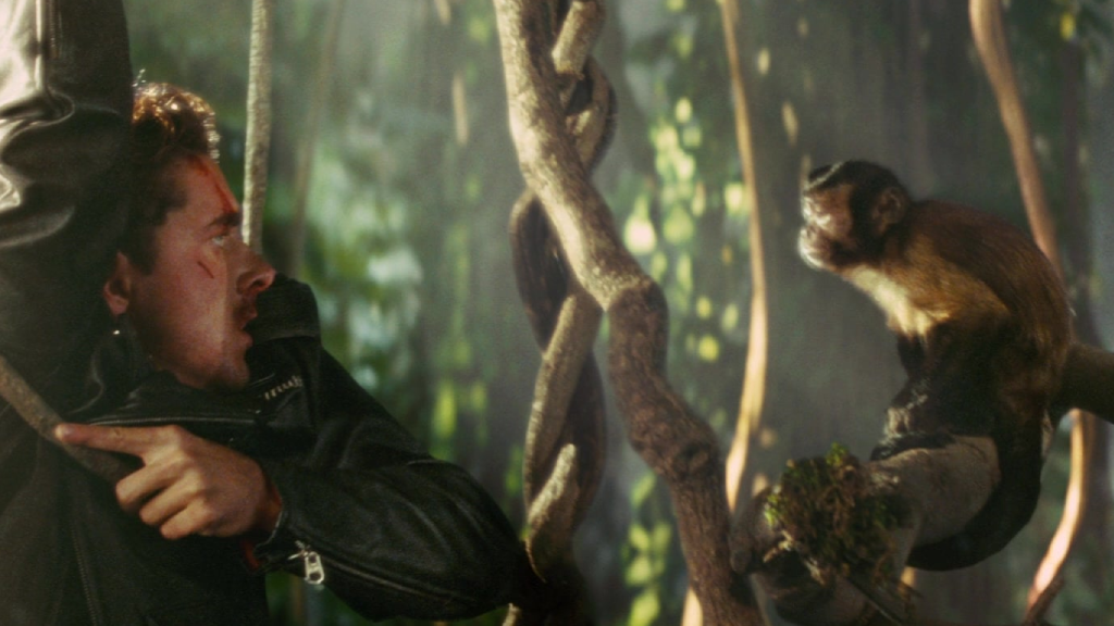 Mutt and a monkey in Indiana Jones and the Kingdom of the Crystal Skull (2008)