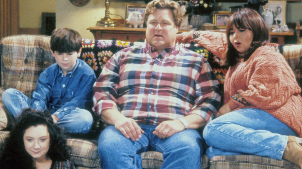 The Conner family in Roseanne