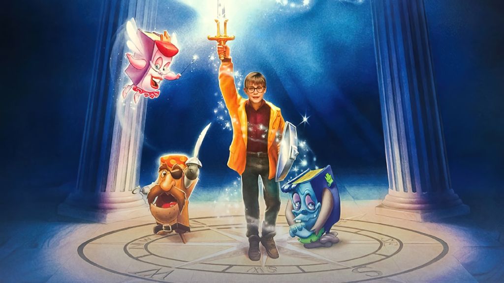 A promotional image for The Pagemaster (1994)