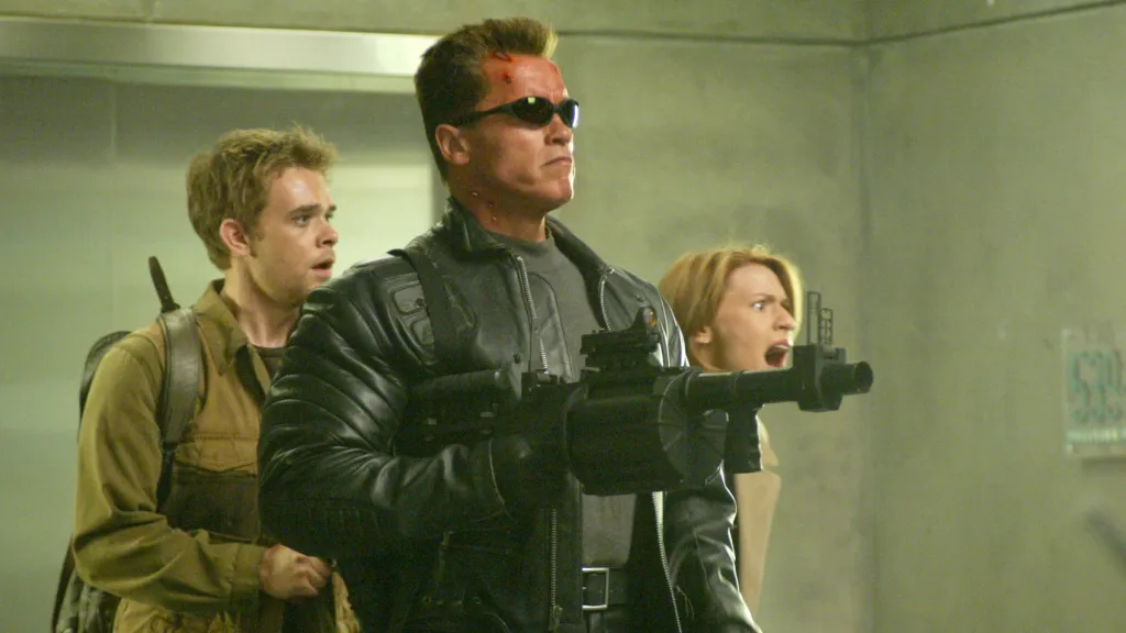 Arnold Schwarzenegger as the T-850 in Terminator 3 Rise of the Machines