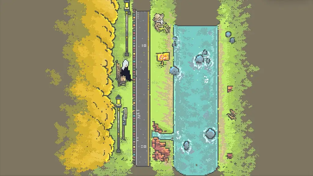 Akane sat on a bench in Artis Impact.